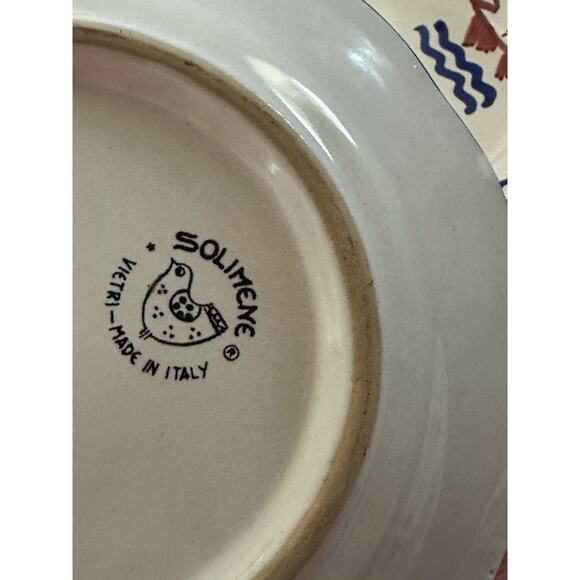 NEW VIETRI Campagna Pesce Solimene Fish Plate Set of 3 Made In Italy - Picture 4 of 5